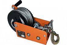 Лебедка ручная барабанная HITCH HW-1100,1100 кг, канат 10 м 
